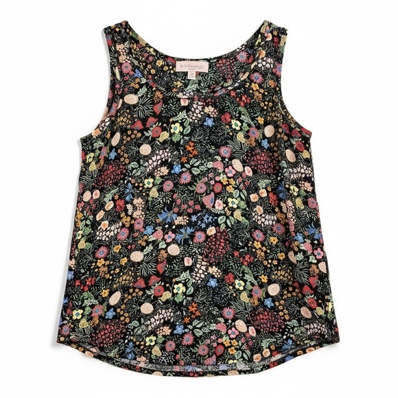 Philosophy Tops - 4/$20 Philosophy Floral Sleeveless Blouse Black Wildflower Print Tank Top Small